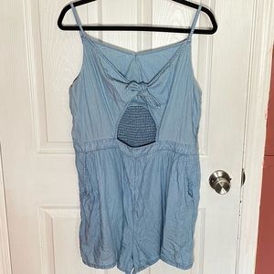 Aerie chambray romper